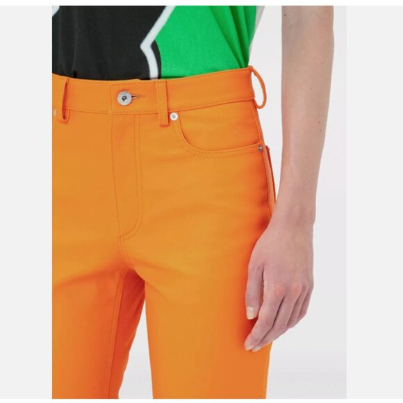 JW Anderson Leather Bootcut-Leg Trousers - Picture 6 of 15